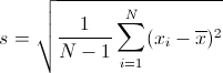 样本标准差